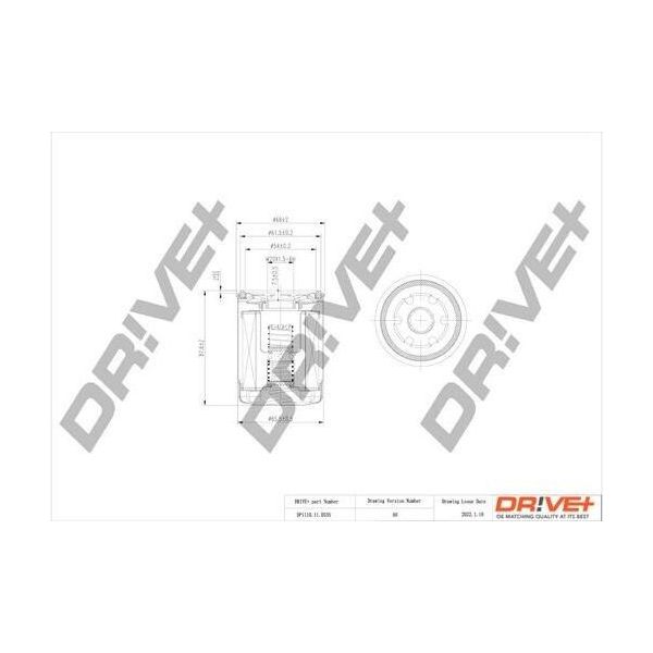 Dr!Ve+ DP1110.11.0335 - Filtro Olio Per I10 (Pa), I10 (Ba, Ia), I20 (Pb), I20 (Gb, Ib)-image