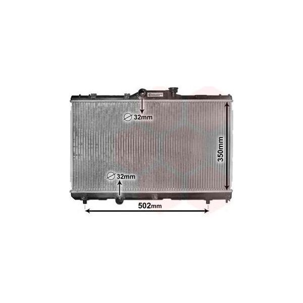 Van Wezel 53002147 - Oe 16400 16490 Radiatore, Raffreddamento Motore Per Corolla (E10), Corolla (E11)-image