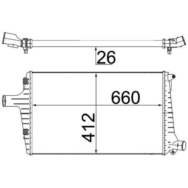 Mahle Ci 335 000S - Intercooler Oe 4B0145805A Per A6 (4B)-image