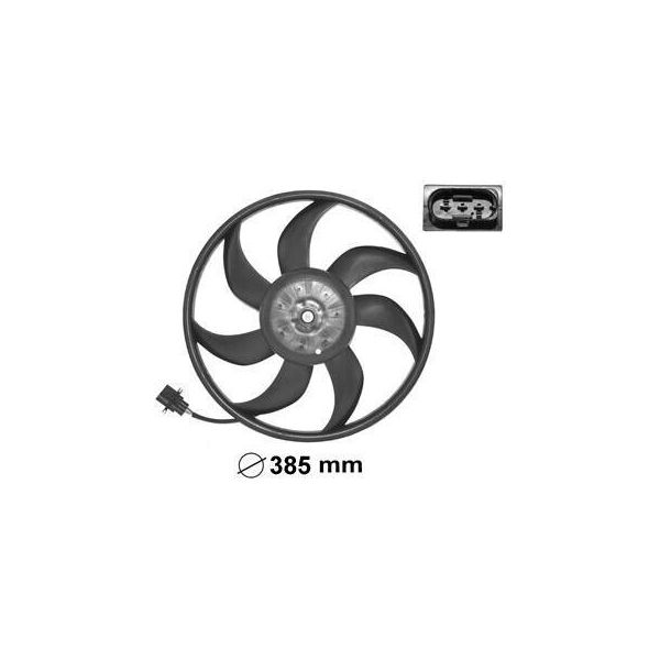 Van Wezel Ventola Radiatore 5827745 Per Vw Polo (9N_) Per Skoda Fabia I Combi (6Y5)-image