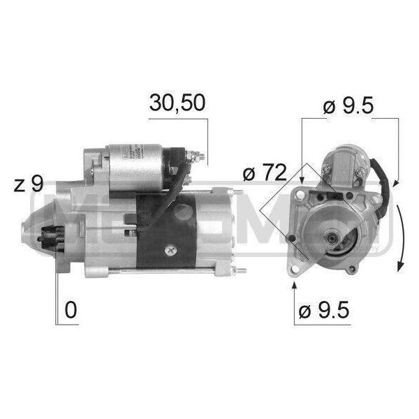 Era 220031A - Motorino Di Avviamento Oe M002T87671, Motorino Di Avviamento Per Movano (X70)-image