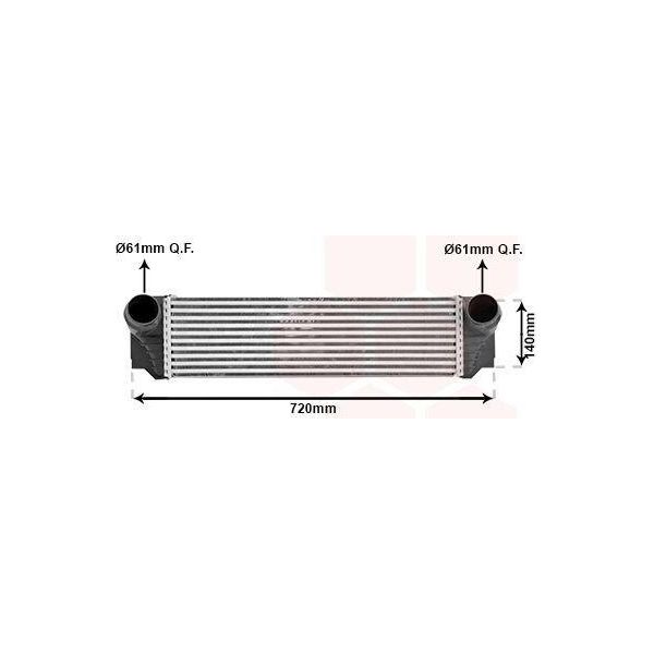Van Wezel 06004376 - Intercooler Oe 17517805629 Per Serie 7 (F01), Serie 5 (F11), Serie 5 Gt (F07), Serie 5 (F10)-image