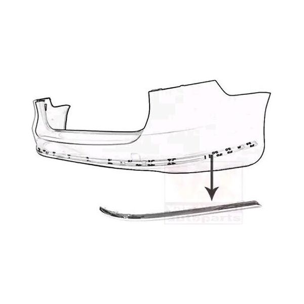 Van Wezel 5740554 - Guarnizione Di Primo Equipaggiamento 3AF8074602ZZ, Paraurti Posteriore Destro Per Passat (365, 362)-image