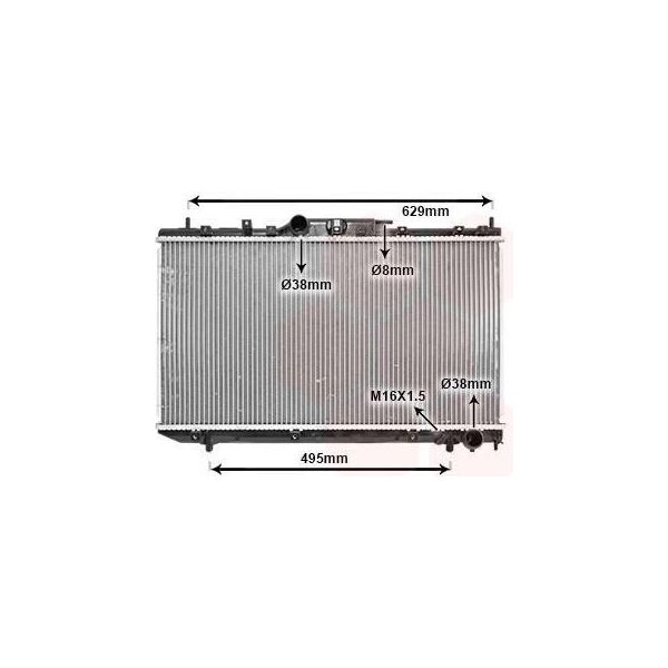 Van Wezel 53002324 - Oe 164000G010 Radiatore, Raffreddamento Motore Per Avensis (T22)-image