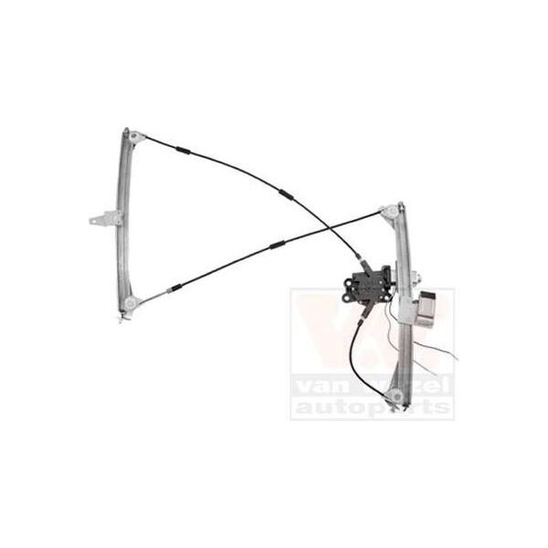 Regolatore Del Finestrino Anteriore Destro Da Van Wezel Con Motore Elettrico (4028268) Ferramenta Interna Del Regolatore Del Finestrino-image