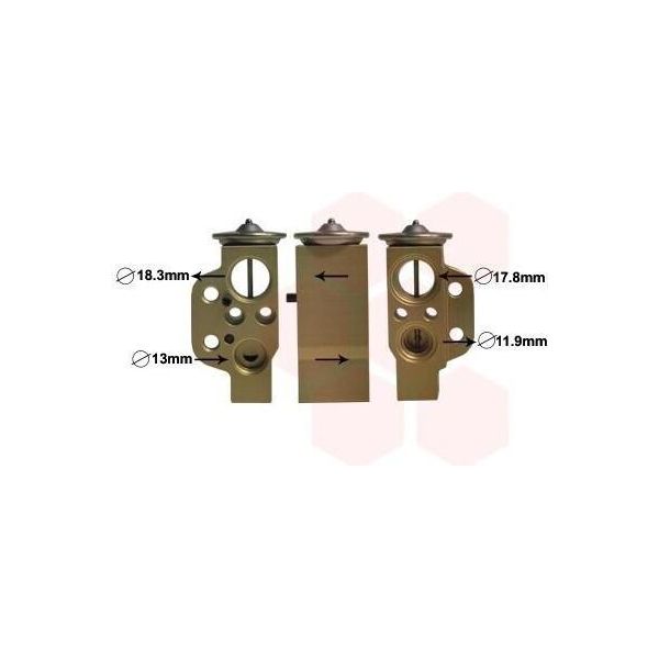 Van Wezel 74001076 - Oe 7L0820679A Valvola Di Espansione, Climatizzatore Per Cayenne (9PA), Touareg (7L)-image