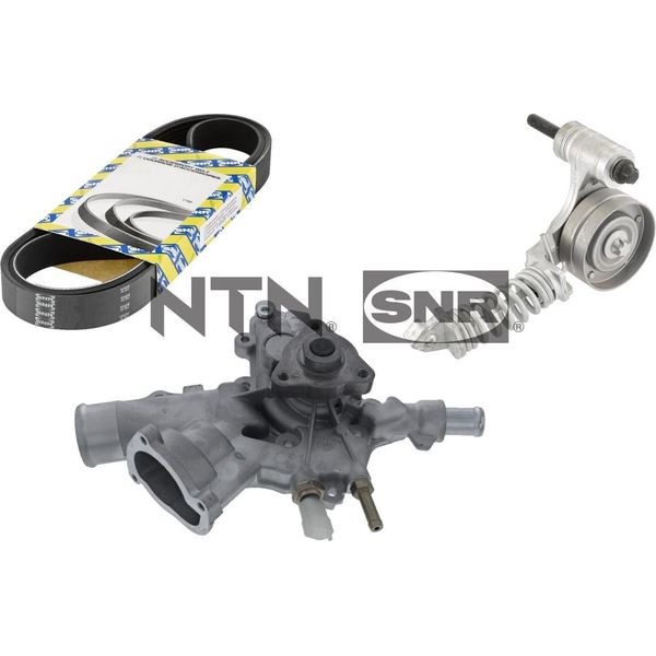 Snr KAP853.020 Set Pompa Acqua + Cinghia A V Per Opel Corsa D Hatchback (S07) Corsa C Hatchback (X01) Meriva A (X03) Astra H Caravan (A04)-image