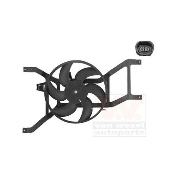Ventola Radiatore Van Wezel Con Motore Elettrico (1506747) Ventola Raffreddamento Radiatore, Ventola Radiatore, Ventola Radiatore, Radiatore Acqua, Radiatore Motore-image