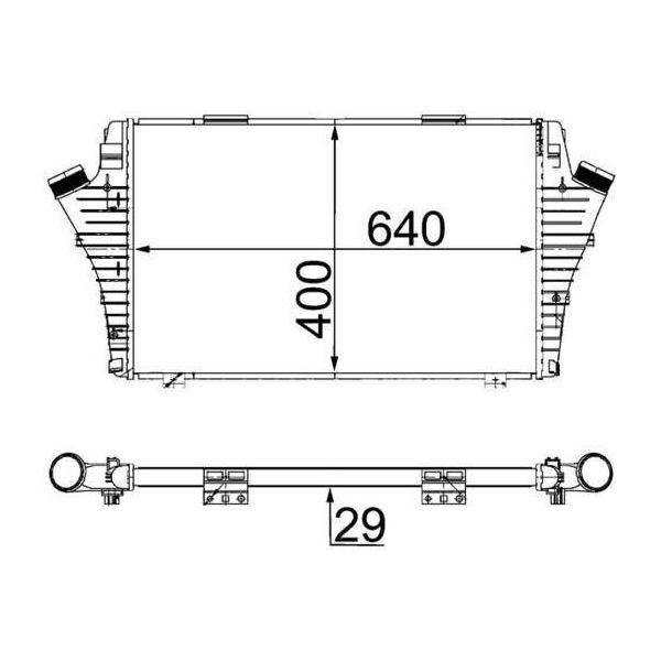 Mahle Ci 24 000S - Intercooler Oe 51770436 Per Croma, Signum (Z03), Vectra C (Z02)-image