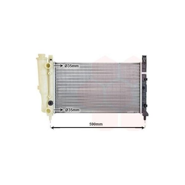 Van Wezel 17002122 - Oe 7075124 Radiatore, Raffreddamento Motore Per Fiorino-image