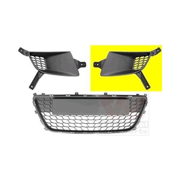 Van Wezel 8207591 - Oe 86563 2L000 Griglia Di Ventilazione, Sinistra Per I30 (Fd)-image