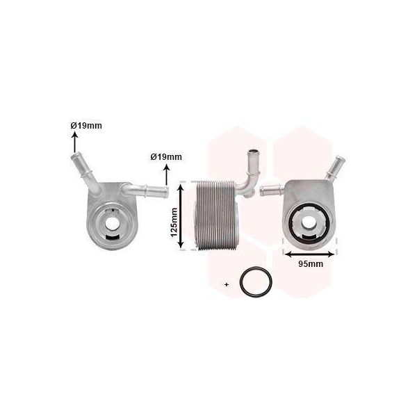 Van Wezel 18013721 - Radiatore Olio Oe 4M5G6B856BC Per C-Max, Focus C-Max (DM2), Focus Ii-image