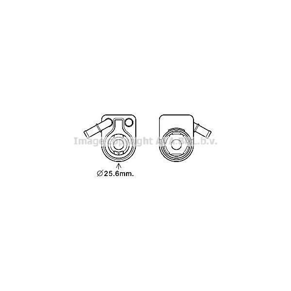 Prasco FD3622 - Radiatore Olio Oe 1472891 Per B-Max, C-Max, Ecosport, Fiesta Vi, Focus Ii, Focus Iii, Galaxy (WA6), Grand C-Max, Kuga Ii, Mondeo Iv, S-Max (WA6), Tourneo Connect, Transit Connect-image