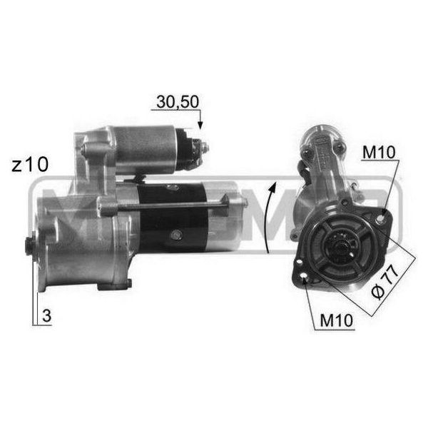 Era 220013A Motorino Di Avviamento 2Kw 12V-image