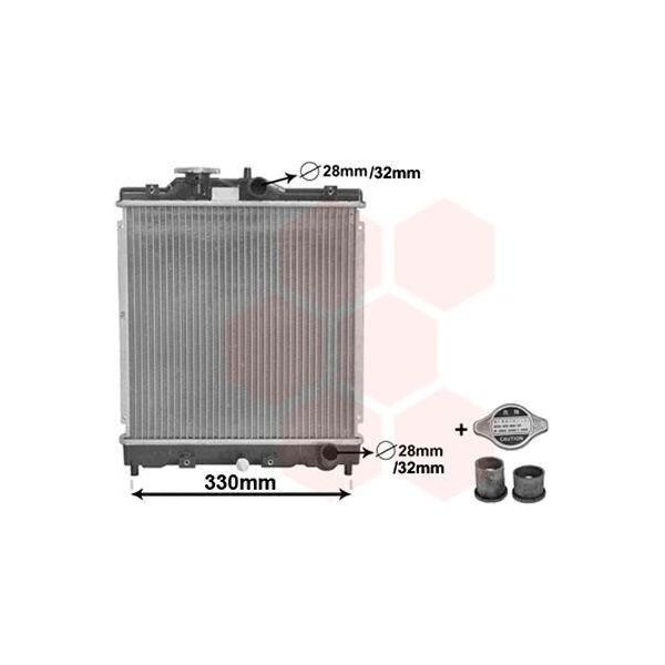 Radiatore, Raffreddamento Motore *** Ir Plus *** Di Van Wezel Con Accessori (25002121) Scambiatore Di Calore Raffreddamento Motore-image