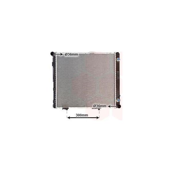 Van Wezel 30002068 - Oe 1245004403 Radiatore, Raffreddamento Motore Per Classe E (W124), Classe E (S124)-image