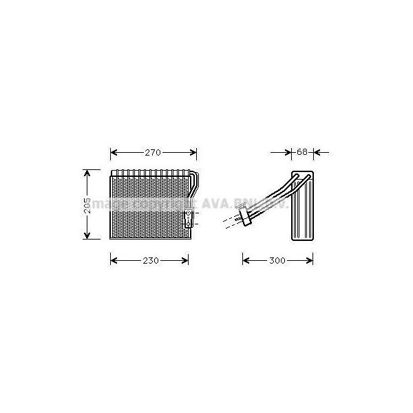 Prasco MSV051 - Evaporatore Oe 1688300258, Impianto Di Climatizzazione Per Classe A (W168)-image