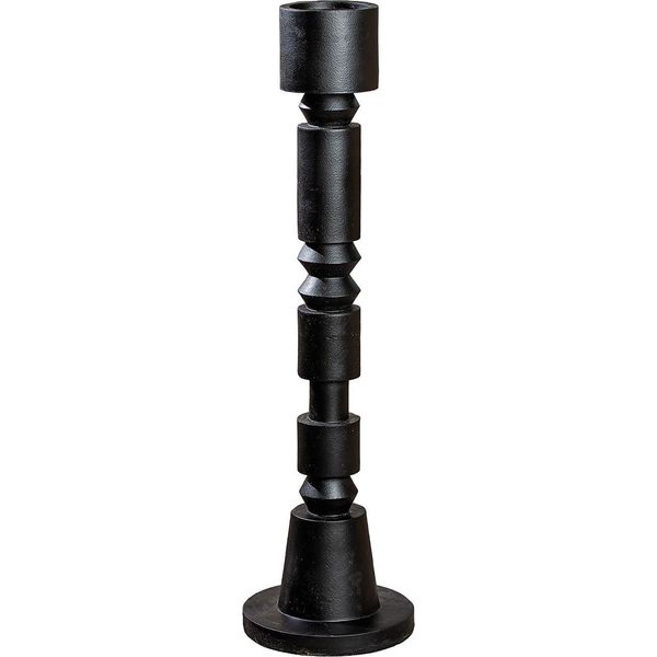Gilde Kerzenleuchter, "Phillip"", Kunstharz, Schwarz, Ve 1, L. 23,5 Cm, B. 23,5 Cm, H. 74 Cm 52096"-image