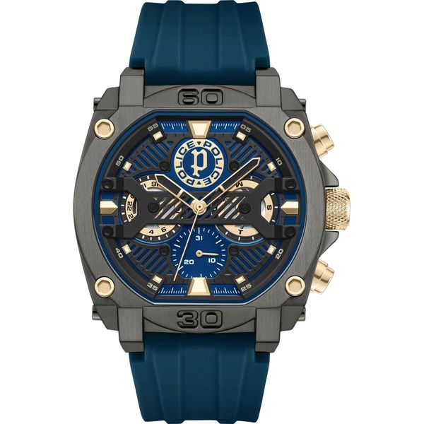 Police Orologio Da Uomo Al Quarzo Grigio / Blu Onesize Uomo 45 PEWGQ0040001, PEWGQ0040002, PEWGQ0040003-image