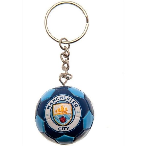 Manchester City Fc - Portachiavi Calcio SG35114 (Taglia Unica) (Blu/Bianco/Argento)-image