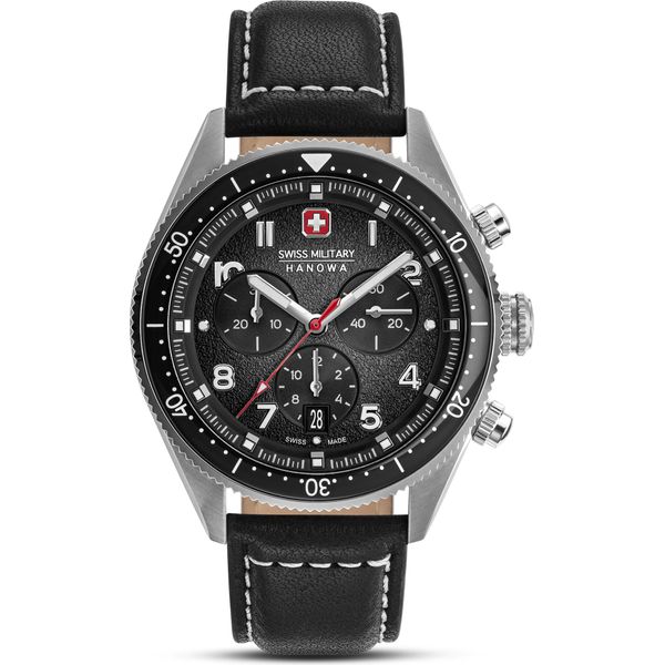 Svizzera Militare Hanowa - SMWGC0003801 - Montre Bracelet - Hommes - Quarzo - Greyhound Chrono-image