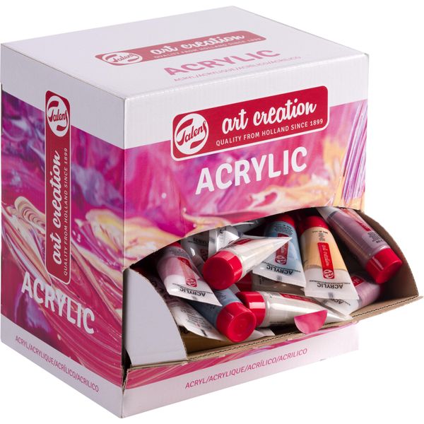 Talens Art Creation Scatola Dispenser Di Colori Acrilici Metallic | 100 X 12 Ml-image