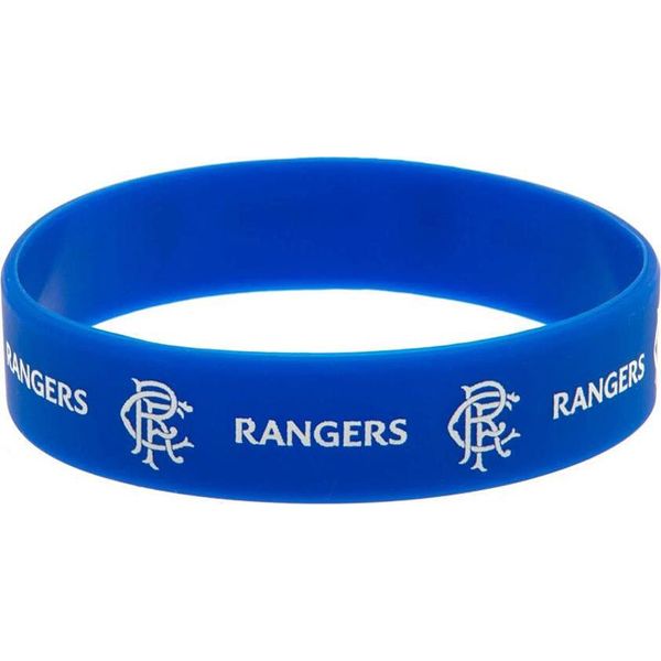 Rangers Fc - Polsino In Silicone TA9803 (Taglia Unica) (Blu Reale/Bianco)-image