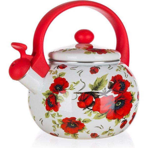 Banquet Bollitore Fischiante In Smalto Poppy 2,2 L-image