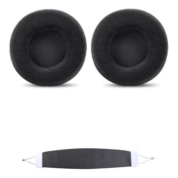 Inf Cuscinetti Auricolari E Fascia Di Ricambio Per Steelseries Siberia V1, V2, V3 Prism Nero-image
