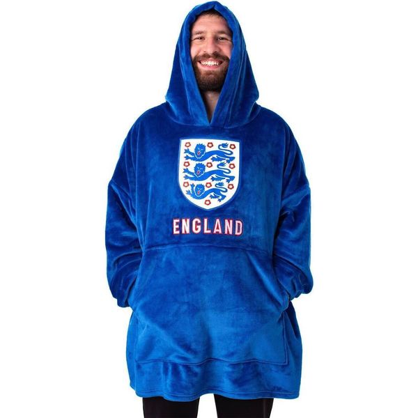 Inghilterra Fa - Felpa Con Cappuccio Da Uomo NS8837 (Taglia Unica) (Blu)-image