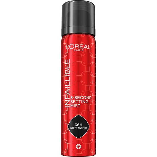 L'oreal Paris Infaillible 3-Second Setting Mist Spray Fissante Per Il Trucco In 3 Secondi, 75 Ml-image