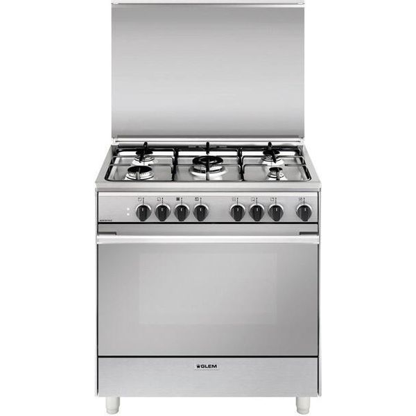 Glem Gas U865MI6 Cucina A Libera Installazione Piano Cottura Elettrico A Gas Acciaio Inox-image