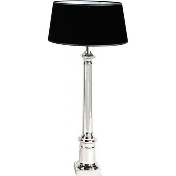 Casa Padrino Lampada Da Tavolo In Nichel Diametro 12 X 35 X H 76 Cm - Lampada-image