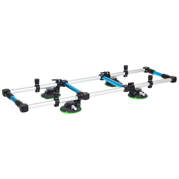 Ks Tools Sollevatore A Quadrupla Aspirazione 140.1009, Sollevamento, Trasporto E Mantenimento, Maniglia Per Il Trasporto Di Piastrelle, Supporto Per Piastrelle - Fino A 100 Kg-image