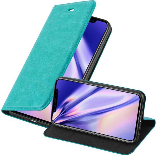 Cadorabo Custodia Per Apple Iphone X / Xs Custodia Protettiva In Turchese Custodia Per Cellulare Cover Chiusura Magnetica-image