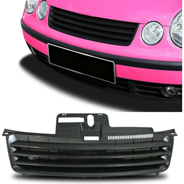 Griglia Radiatore Griglia Sportiva Nera Senza Emblema Per Vw Polo 9N Dal 2001-2005-image