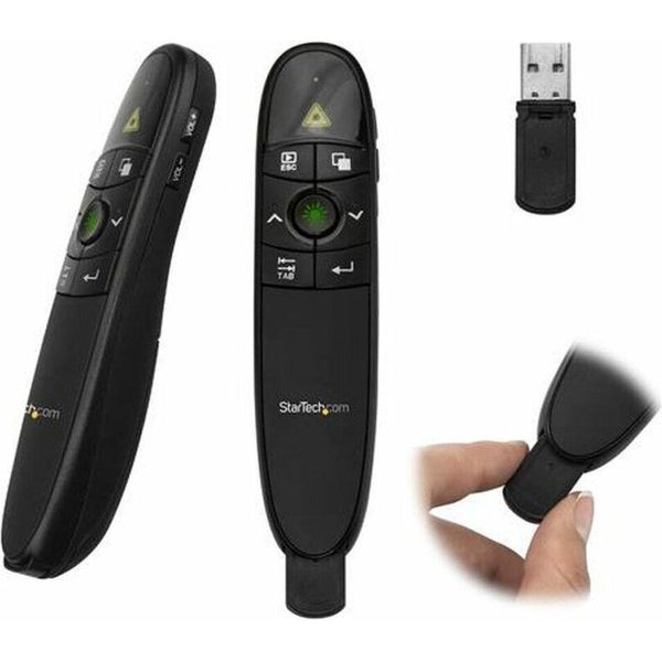 Startech.Com Telecomando Di Presentazione Wireless Con Puntatore Laser Verde - 27 M - Clicker Per Mac E Windows (Presremoteg)-image