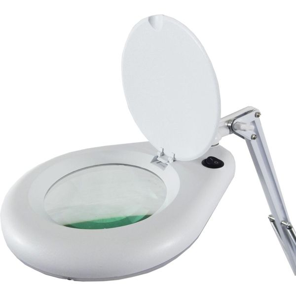 Unilux 400108073 Lampada D'ingrandimento Unilux Led Zoom, Con Morsetto Da Tavolo, Bianco-image