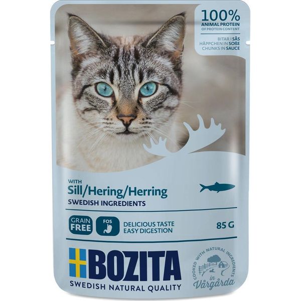 Bozita Pouch Bocconcini In Salsa Con Aringa 85Gx12-image