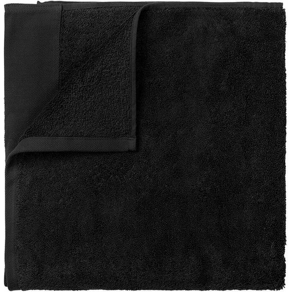 Blomus Asciugamano Riva, Asciugamano Da Bagno, Telo Da Bagno, Cotone, Nero, 50 X 100 Cm, 66300-image