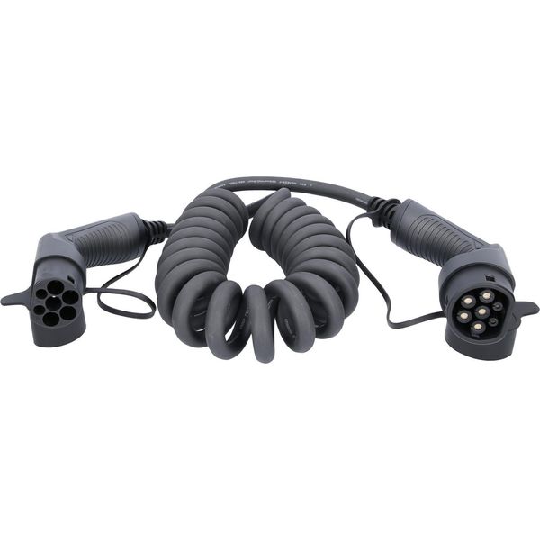 Ks Tools Efuturo Cavo Di Ricarica A Spirale Tipo 2 A 2 Spine 3 Fasi Fino A 22 Kw 32 A 400 V-image