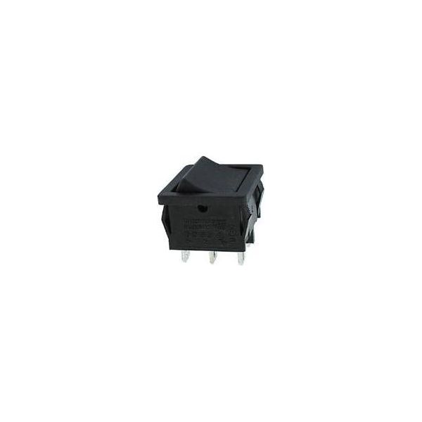 Interruttore A Bilanciere Di Alimentazione 5A-250V Dpdt On-On - Nero-image