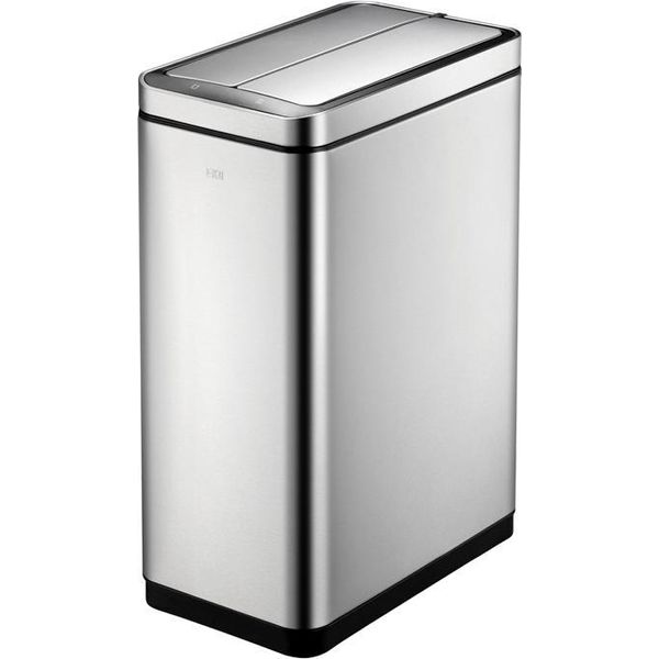 Eko - Portarifiuti Deluxe Phantom Sensor 45 Litri - Acciaio Inox Polipropilene - Acciaio Inox Opaco-image