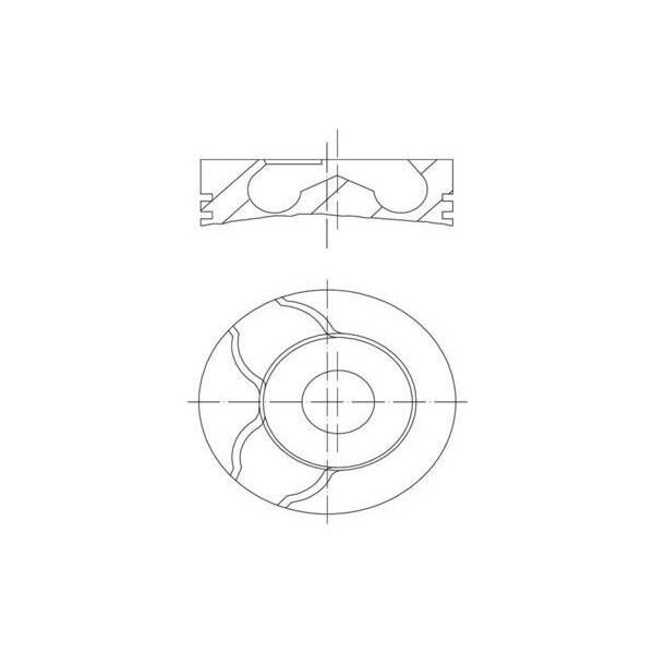 Mahle 010 15 02 Pistone Per Opel Zafira B (A05) Astra H Caravan (A04) Astra H Hatchback (A04) Astra H Gtc (A04) Vectra C Caravan (Z02) Signum Cc-image