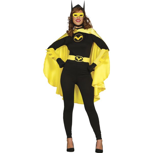 Guirca- Costume Da Eroina Per Adulti, Giallo E Nero, Taglia 38-44 (84571.0) Guirca-image