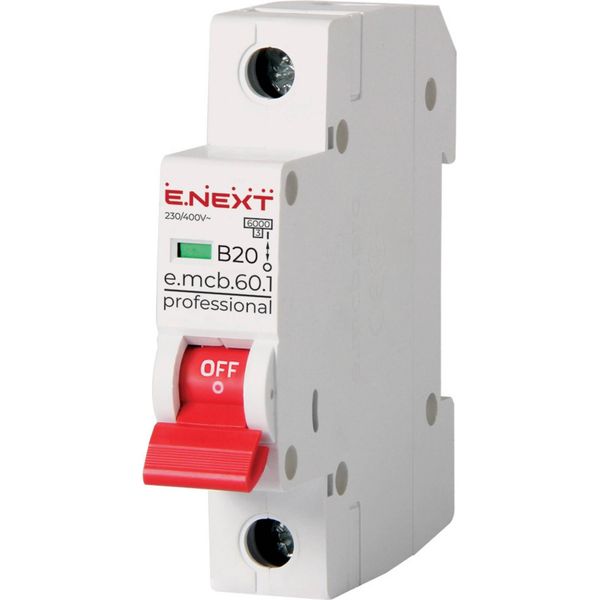 Interruttore Mcb B 20A Interruttore Miniaturizzato Mcb B20A Unipolare 6Ka-image