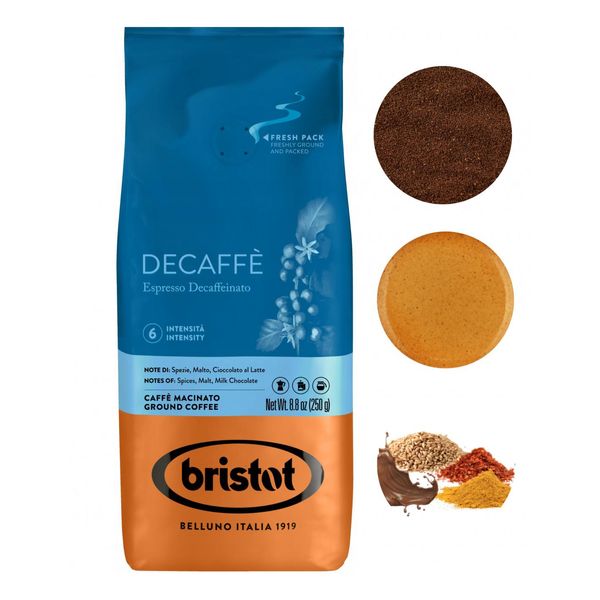 Bristot Brasile Arabica Caffè Nero In Grani 225G-image