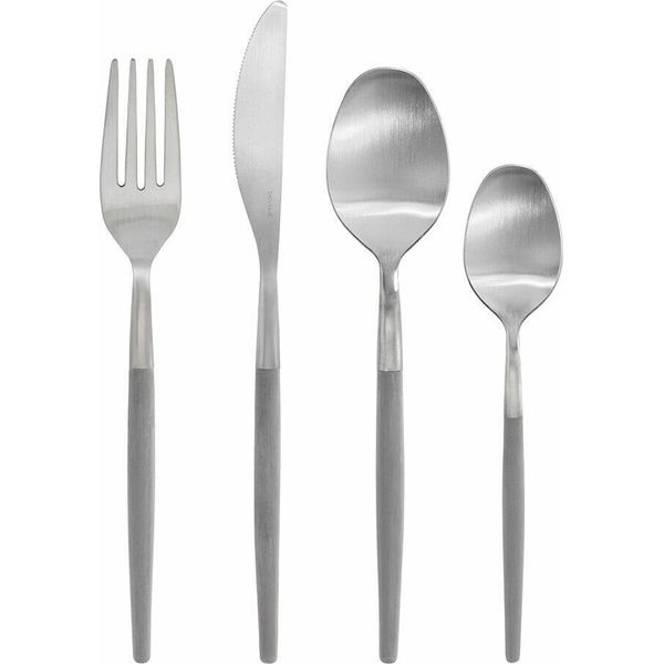 Blomus Set Di Posate 16 Pezzi Maxime, Posate, Cucchiaio, Forchetta, Coltello, Acciaio Inox Opaco, Plastica, Colomba, 64121-image