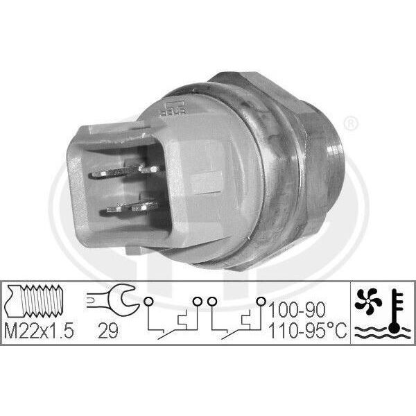 Era 330211 - Oe 6154134 Interruttore Di Temperatura, Ventola Del Radiatore Per Escort V, Escort Vi, Escort Vii, Fiesta Iii, Orion Iii (Gal), Transit, Transit Tourneo-image