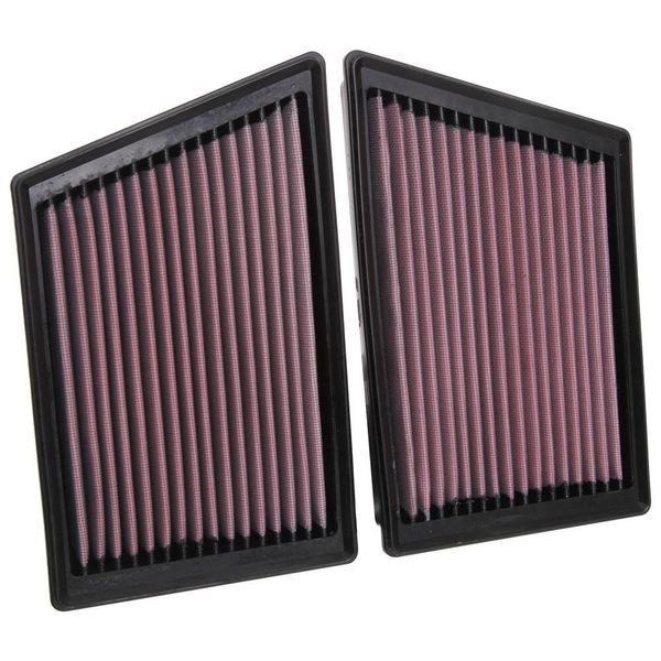 K&N 33-3153 Filtro Aria Ad Alte Prestazioni Per Porsche 911 Coupe (992) Filtro A Lunga Durata Square-image